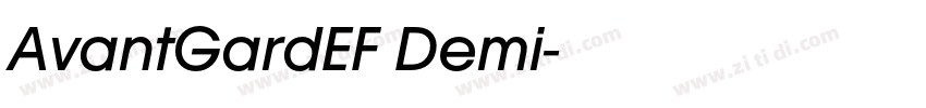 AvantGardEF Demi字体转换 AvantGardEF Demi字体转换